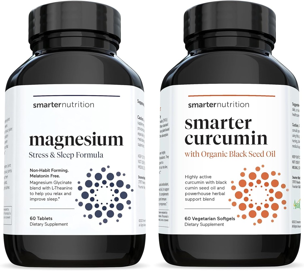 Πολυενεργά Δισκία Μαγνησίου & Curcumin Softgels - Ισχυρή & Βιοδιαθέσιμη, Ενεργή Curcumin Softgels Τυποποιημένη σε 95% Τετραϋδροκουρκουμινοειδή [1- Μήνας Προσφορά]