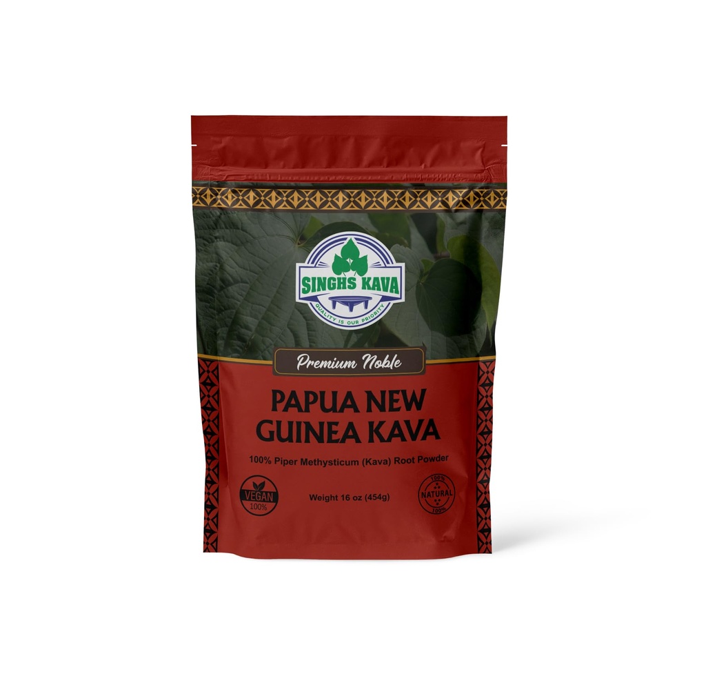 SINGHS Premium Quality Traditional Grind Noble Kava Roots. (Papua New Guinea, 4oz)
