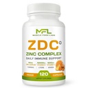 | Z D C Plus | Vitamin C, 500mg | Vitamin D3, | Zinc, | Turmeric | Ginger | Lysine | Non-GMO & Gluten Free | Veggie Caps | 120 Servings