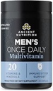 Ancient Nutrition Multivitamin for Men, Ancient Multi Men's Once Daily Vitamin Supplement 30 Ct, Vitamin A, Vitamin B and Vitamin K2, Fenugreek Seed, Supports Immune System, Paleo and Keto Friendly