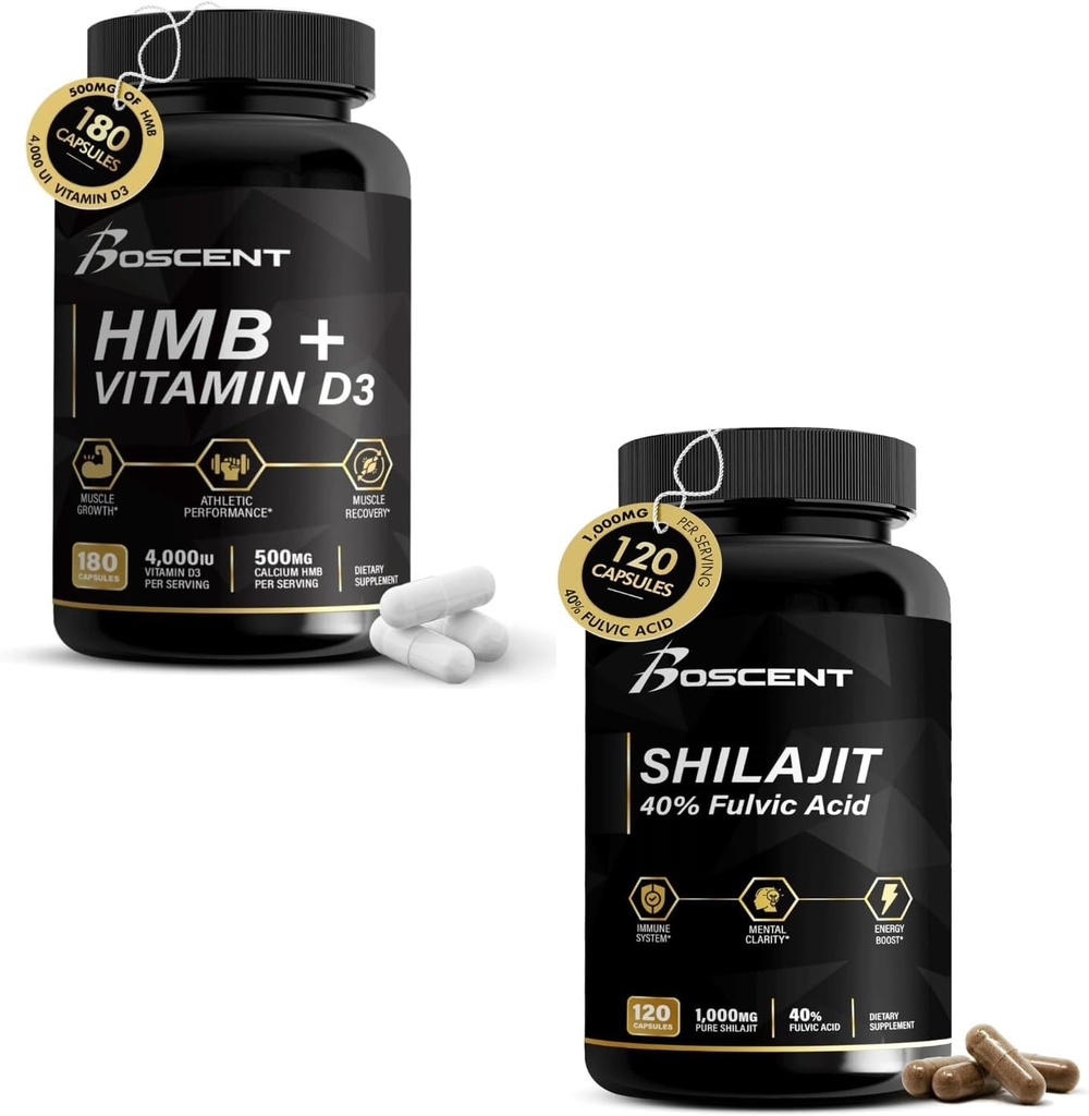 HMB & Shilajit δύναμη & ενεργειακό πακέτο