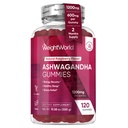 ΒάροςWorld Ashwagandha Gummies για τις γυναίκες και τους άνδρες 1200mg - 120 Gummies (2-Month Supply) - Ashwagandha συμπλήρωμα Gummies για την ενέργεια Booster, υγιή ύπνος & άγχος ανακούφιση - Vegan & Gluten-free