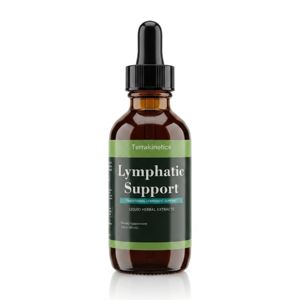 Lymphatic Drainage Drops for Bloat Relief & De-Puff – Cleavers, Red Clover, Stillingia Root & Prickly Ash Bark – Lymph Node Detox Cleanse, Fluid Retention – Alcohol-Free, Vegan, 2 Fl Oz