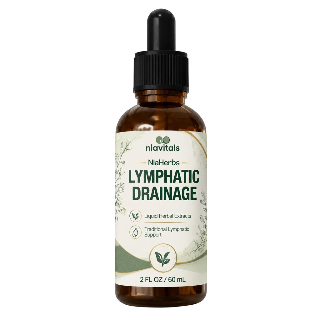 Niavitals NiaHerbs Red Root & Bromelain Lymphatic Drainage Drops (1 Pcs)