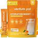 Venture Pal Sugar Free Electrolyte Powder Packets - Liquid Daily IV Drink Mix for Rapid Hydration & Party Recovery 