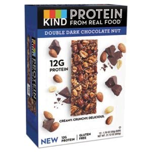 Kind Double Dark Chocolate Protein Bar, Non GMO, Gluten Free, 1.76 Ounces (Pack of 12)