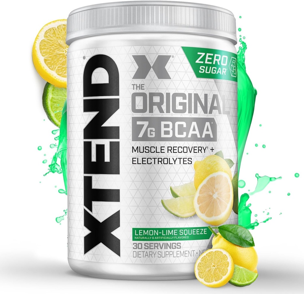 Xtend XTEND αρχική BCAA σκόνη 7g BCAA και 2.5g L-Γλουταμίνη, ζάχαρη δωρεάν μετά την προπόνηση μυϊκή αποκατάσταση ποτό με Αμινοξέα για άνδρες και γυναίκες, 30 εξυπηρετούν