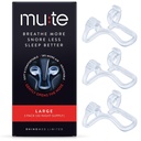 Mute Nasal Dilator Snoring Solution | Large 3 Pack | Snore Less & Sleep Better | Nasal Strip Alternative | Comfortable Breathing Aids for Better Sleep & Improved Airflow