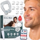 Premium 8 Pack Anti Snoring Devices Snore Stopper Magnet Silicone Nose Clips Efective Snoring Solution Support Breathing Enhance Sleep Experience for Quieter Sleep aid