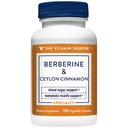 The Vitamin Shoppe Berberine Ceylon Cinnamon Supports Blood Sugar (120 Vegetable Capsules)