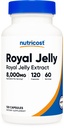 Nutricost Royal Jelly 120 Capsules for 60 Servings - Royal Jelly Extract, GMO-Free, Gluten-Free