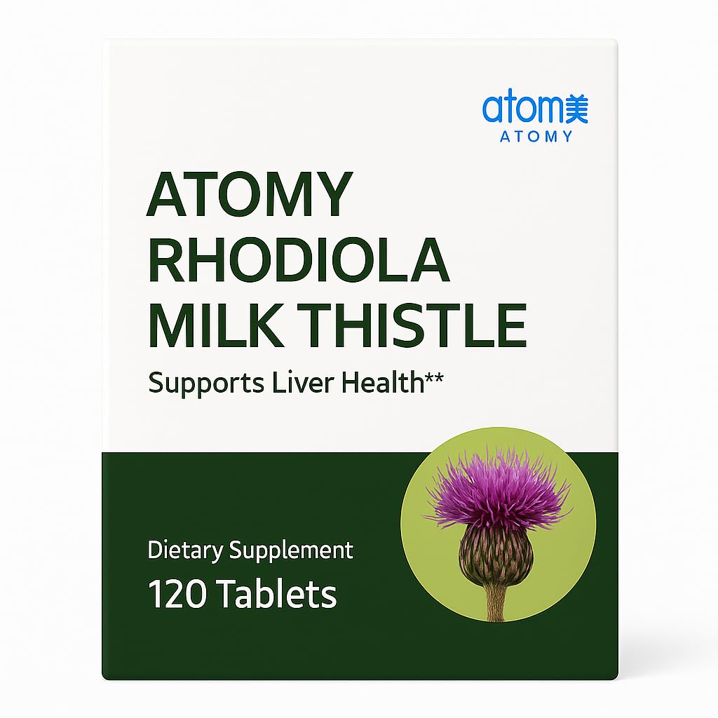 A.T.O.M.Y Rhodiola Milk Thistle, Liver Health Support Supplement, 120 Tablets