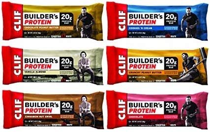 Clif Builders Variety Pack of 12 (6 Flavors)