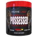 Insane Labz Possessed Low Stimulant Testosterone Boosting Pre Workout Powder, Loaded with D Aspartic Acid and Creatine Fueled by AMPiberry and OXYgold, 30 Srvgs, Strawberry Pina