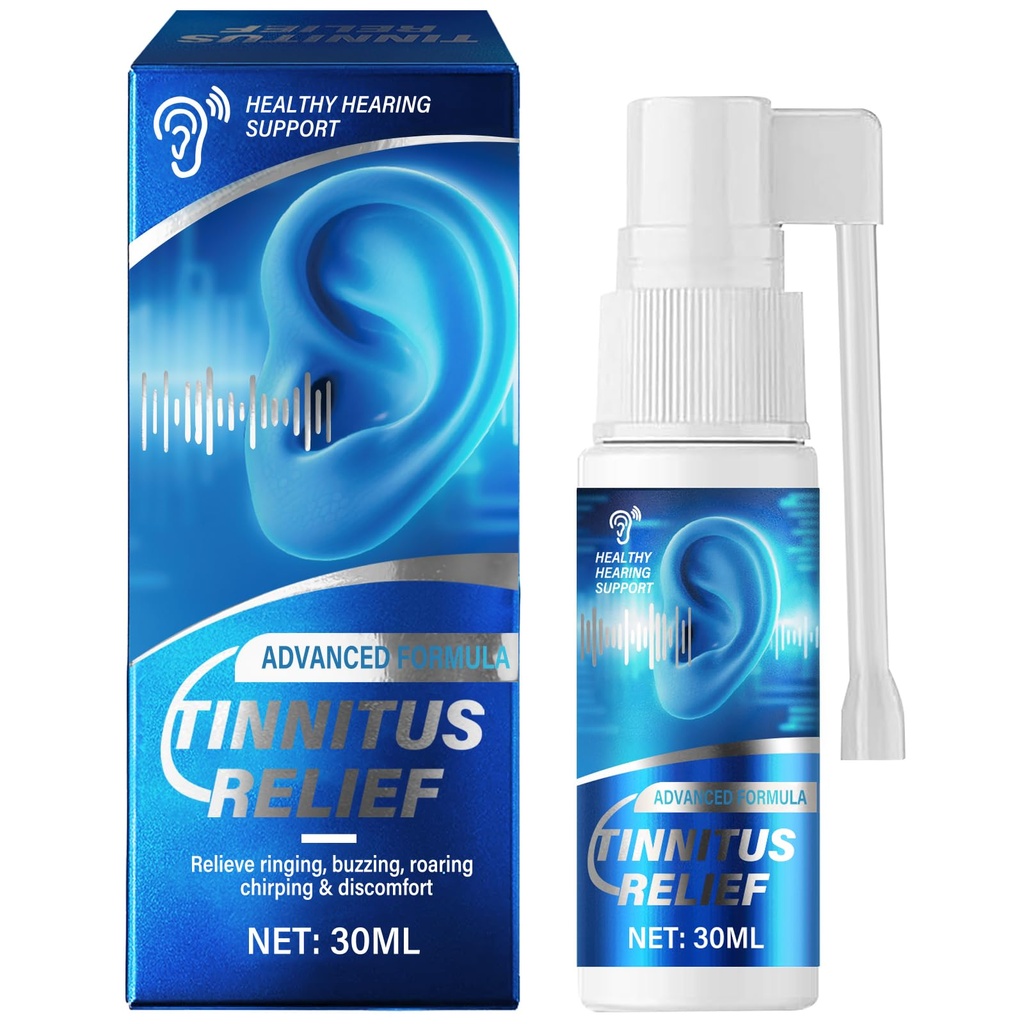 Tinnitus Relief for Ringing Ears, Natural Ear Wellness Soothing Spray for Reduce Ear Ringing & Improve Hearing, Gentle & Comfortable
