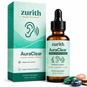 Zurith Ear Drops - Auraclear Ear Cleaning and Relief Drops, Natural Care Formula, Protecting Ear Health, Easy-to-Use, 1 fl oz / 30ml