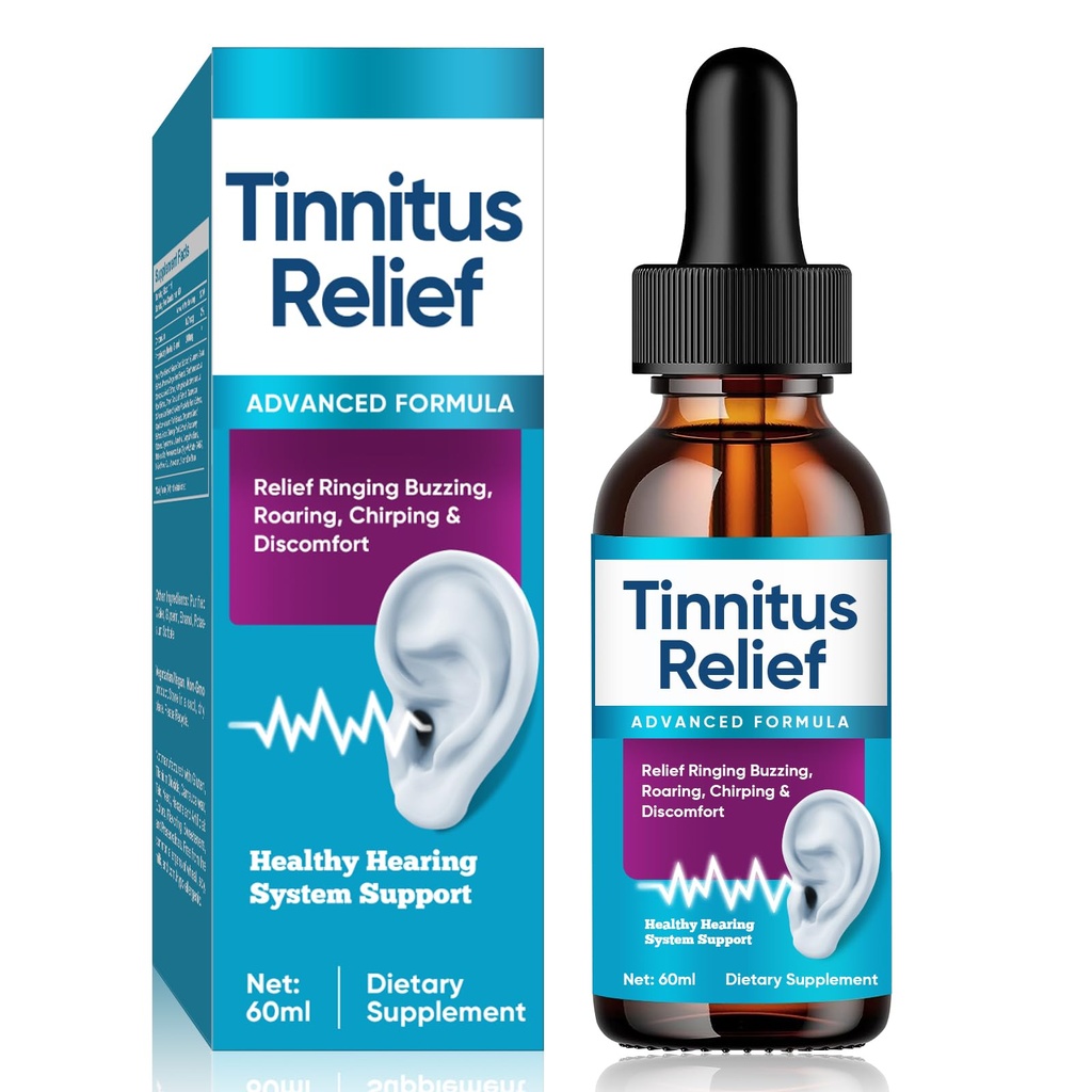 Tinnitus Relief for Ringing Ears, Advanced Tinnitus Relief Drop for Soothing Ear Tinnitus Relief, Gentle & Natural Tinnitus Support to Calm Ear Noise and Clicking