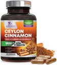 Βιολογική Ceylon Cinnamon Συμπλήρωμα 1800mg - Πιστοποιημένα Βιολογικά χάπια σκόνης Ceylon Cinnamon - Ενέργεια & Καρδιά Υποστήριξη για γυναίκες & άνδρες, Εμφιαλωμένο στις ΗΠΑ, Αντιοξειδωτικό, Χωρίς γλουτένη, Μη ΓΤΟ - 180 κάψουλες