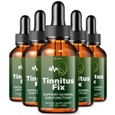 (5 Pack) Tinnitus Fix Drops, TinnitusFix Liquid Supplement Premium Ear Support Formula Natural Comfort Relief Vitamins Ringing Ears Health Beauty Wellness Inner Balance Hearing Care Clarity (10 oz)