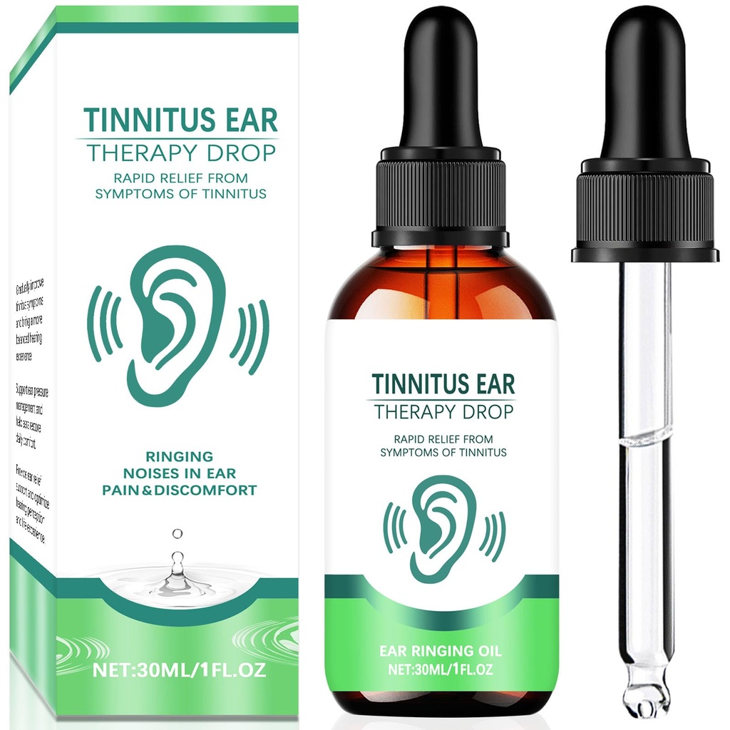 Tinnitus Relief for Ringing Ears, Ear Care Drops Promote Ear Comfort and Clarity, Effective Tinnitus Treatment Reduces Ears Noise and Improves Hearing in Both Men and Women, 1Pack-J615
