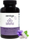 Zenkgo Ashwagandha, 5-HTP, Lavender, Mucuna, L-θρυπτοφάνης - συμπλήρωμα υποστήριξης Mood, φυτικής βάσης, Herbal Mood Plus βοηθά με ήρεμο μυαλό & στρες ανακούφιση, Συναίσθημα, Δυνατότητα (60Ct/30Day)