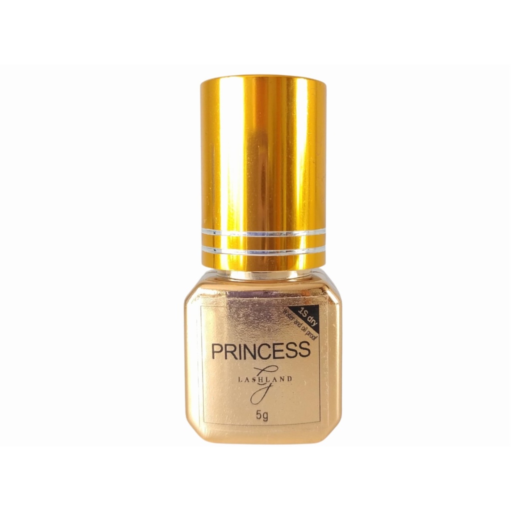 Eyelash Glue Long Lasting - Princess / 0.17 fl.oz / 0.5-1 Sec Dry/Retention 8 Weeks/Black Glue/Low cyanoacrylate/for Professionals