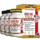 Red Ox Max Booster Dietary Supplement, Organic Maca Root, 60 Capsules (3)