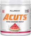 ALLMAX Διατροφικά AMinocuts (ACUTS), Amino-Curged Energy Drink with Taurine, L-Καρνιτίνη, Πράσινο εκχύλισμα Coffee Bean, Καρπούζι, 30 εξυπηρετούν