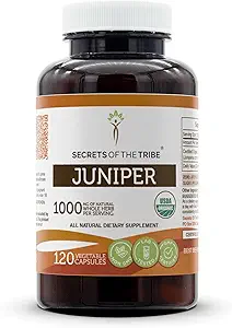 Μυστικά του Tribe Juniper 120 κάψουλες, 1000 mg, USDA Organic Juniper (Juniperus communis) Αποξηραμένο μούρο (120 κάψουλες)