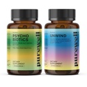 Psychobiotics + Unwind Bundle for Women — Probiotics & Prebiotics for Gut Health + Cortisol Support Supplement— Support Digestive Health & Stress Balance Daily Routine