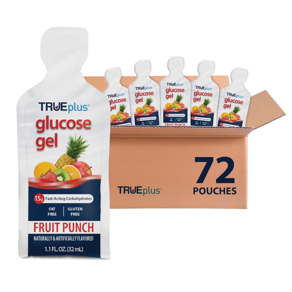 76502700 Glucose TRUEplus 1.1 oz. Gel Fruit Punch