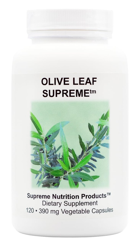 Supreme Nutrition Olive Leaf Supreme, 120 Pure Olive Leaf Vegetarian Capsules