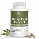 Olive Leaf Extract Capsules 750mg - 150mg Oleuropein, 60 Capsules 2 Month | 20% Standardized Herbal Supplement, Immune and Antioxidant Support, Non-GMO, Vegan, Gluten Free, Soy Free, No Fillers