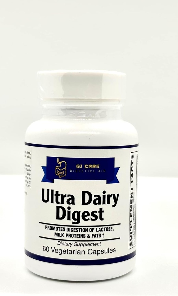 Ultra Dairy Digest-Βοηθά την πέψη της λακτόζης που περιέχει προϊόντα, ΠΡΟΤΕΙΝΕΣ γάλακτος & FATS γάλακτος † (για το γάλα / Dairy δυσανεξία) 3-σε-1 Formula