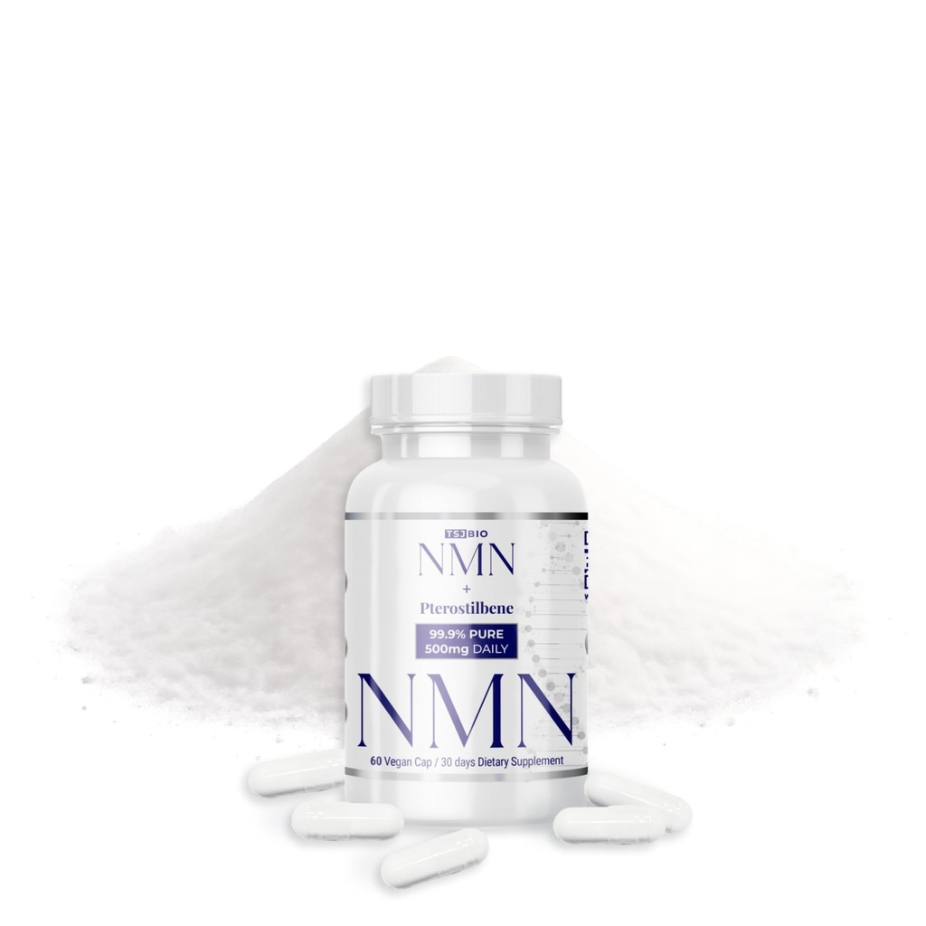 NMN + Pterostilbene Dietary Supplement (60 Caps)