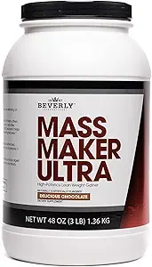 Beverly International Mass Maker Ultra Chocolate, 14 μερίδες, 3lb. Κατασκευάστε Lean Mass Όπως μια Pro. Πρωτεΐνες Γάλατος Isolate, Whey Protein Isolate + Egg. MCT Oil. Καθαρό υδατάνθρακες, Μεγάλη Γεύση