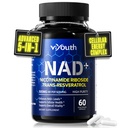 NAD+ Supplement with Nicotinamide Riboside 500mg & Trans-Resveratrol – NR Supplement for Cellular Energy & Healthy Aging Support for Men & Women