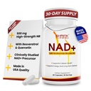 shrink Toning NAD+ Supplement with NR | Cellular Energy & Wellness Support | 60 Capsules | Nicotinamide Riboside