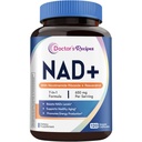 Doctor's Recipes NAD Supplement, Nicotinamide Riboside, Resveratrol, NMN Alternative for Anti-Aging, w/Magnesium Glycinate & L-Tryptophan, 650mg Per Serving, Energy & Mood Boost, 120 Vegan Capsules