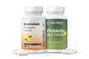 Bromelain + Probiotics Digestive Enzyme & Gut Balance Support Bundle