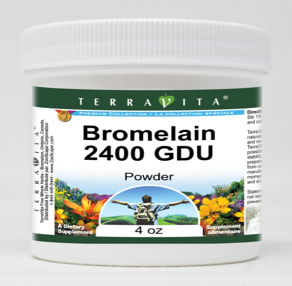 Bromelain 2400 GDU Powder (4 oz, ZIN: 519390) - 3 Pack