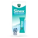 Vicks Sinex Saline Nasal Rinse Refill Packets, Flush Out Mucus & Allergens, Fast & Effective Relief for Everyday Congestion from Sinus & Allergy, 60 Refill Packets
