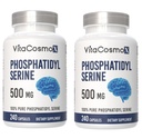 Phosphatidylserine, 500 mg, 240 Veggie Capsules, 120 Servings, Gluten Free, Non-GMO, and Vegetarian Friendly (2)