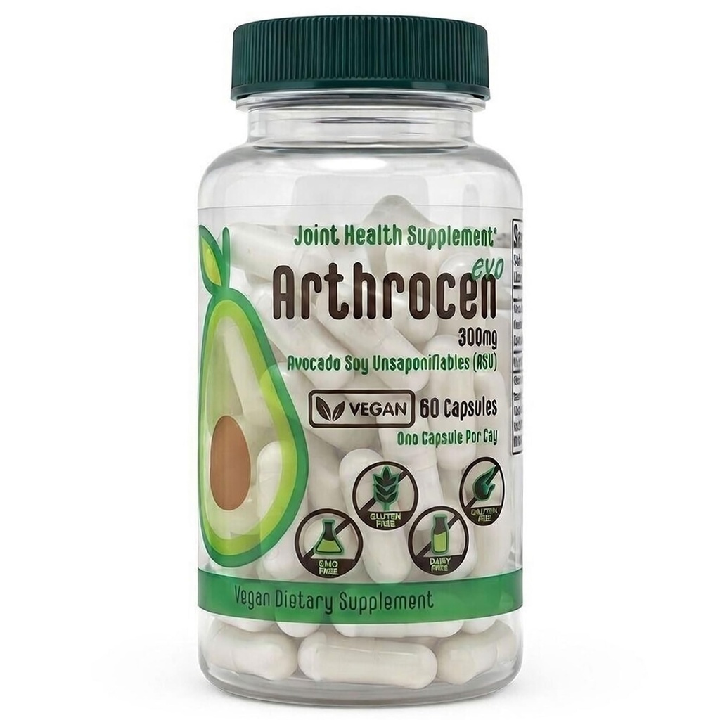 EVO Vegan Joint Health Supplement, 300Mg Avocado Soy Unsaponifiable, 60 ημέρες προσφοράς, μία κάψουλα ανά ημέρα (2 μήνες)
