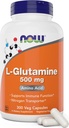 Τώρα L-Γλουταμίνη 500mg 300 κάψουλες Veg - Συμπλήρωμα μη ΓΤΟ - Vegan Lglutamine Caps