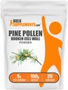 BulkSupplements.com Pine Pollen Powder - Σπασμένο τοίχωμα κυττάρων, Pine Pollen συμπλήρωμα, Βότανο συμπλήρωμα - Χωρίς γλουτένη, 5g ανά υπηρεσία, 100g (3.5 oz) (πακέτο του 1)