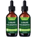 NEW AGE Chlorophyl Liquid Drops - Φυσικό συμπύκνωμα – Ενεργειακός ενισχυτής, υποστήριξη πέψης και ανοσοποιητικού συστήματος, εσωτερικό αποσμητικό, λειτουργία ήπατος - (2 fl Oz (πακέτο του 2)