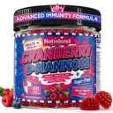 Cranberry & D-Mannose Gummies for Kids & Teens 4+, Kids Cranberry & D-Mannose Gummies, with Probiotics & Prebiotics, DHA Omega-3, Immune Support Vitamins, Sugar Free, Non-GMO, 60 CT