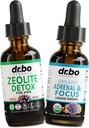 Ζεόλιθος Detox & Adrenal Focus Υποστήριξη - Clinoptilolite Ζεόλιθος για παιδιά & ενήλικες Υγρές σταγόνες με βιταμίνες B12 & D - Βιολογικό Adrenal και Εστίαση για την ηρεμία Φυσικός εγκέφαλος, Μνήμη Κόπωση Άγχος Προσοχή