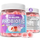 2Pack Probiotic + Prebiotics Gummies Sugar Free 60 Billion CFU, 11 Strains Probiotics Filled Gummies for Women Digestive Health and Gut Health, Supports Constipation, Diarrhea, Gas & Bloating